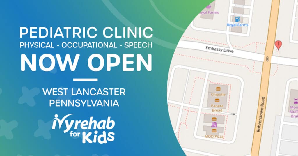 Ivy Rehab for Kids Opens New Location in West Lancaster, PA