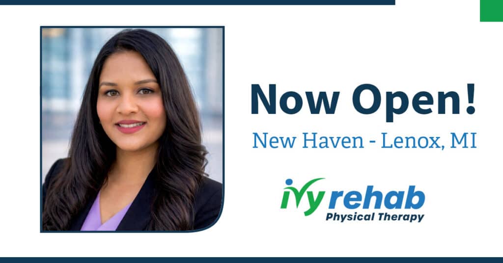 Dr. Tania Shiva Opens Ivy Rehab Physical Therapy in Lenox, MI